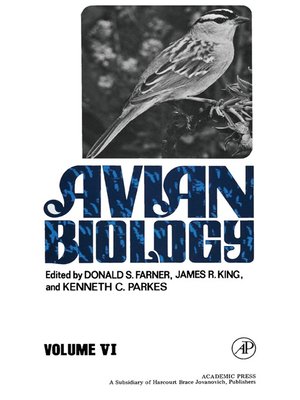 cover image of Avian Biology, Volume 6